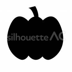 かぼちゃ かぼちゃ,野菜,実のシルエット素材