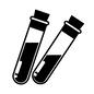 採血管 採血管 理科,化学,実験,道具,理科室,化学室,ガラス,研究,研究室,採血管のシルエット素材