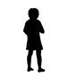 園児 園児 園児,女の子,外遊び,屋外,後ろ姿,1人,幼児,子供,園児,人物のシルエット素材