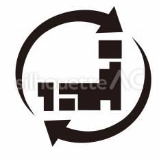 配送　全国配送 全国配送,地図,矢印のシルエット素材