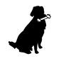 犬 犬 ペット,犬,座る,大型犬,咥える,骨,おやつ,玩具,ご褒美,骨型のシルエット素材