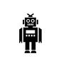 ロボット ロボット ロボット,ロボ,正面,全身,立ち姿,おもちゃ,玩具,オモチャ,可愛い,かわいいのシルエット素材