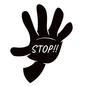 ストップサインを出す手 ストップサインを出す手 ストップ,停止,とまれ,手のひら,広げる,待て,見せる,コミュニケーション,指示,ジェスチャーのシルエット素材
