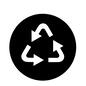 リサイクル リサイクル,リサイクルマーク,矢印,やじるし,再利用,案内サイン,視覚記号,ピクトグラム,看板,案内板のシルエット素材