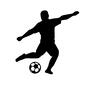 シュート シュート サッカー選手,シュート,人,人物,パス,球技,スポーツ,サッカー,全身のシルエット素材