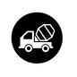 ミキサー車 ミキサー車 貨物自動車,車,ミキサー車,トラック,トラックミキサ,回転,回る,コンクリート,生コンクリート,車両のシルエット素材