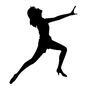 ポーズ ポーズ ダンス,踊る,女性,ヒール,手を伸ばす,横向き,女の人,動き,ポーズ,人物のシルエット素材