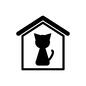 一軒家 家,家屋,一軒家,屋根,ペット,マイホーム,おうち,猫,世帯,ハウスのシルエット素材