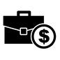 お金 お金 ビジネス,お金,$,ドル,鞄,バッグ,かばん,硬貨,コイン,金融機関のシルエット素材