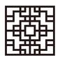 格子 中国格子,格子,枠,格子窓,建具,すかし建具,室内装飾,装飾のシルエット素材
