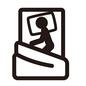 寝相 ピクトグラム,人物,人,寝具,寝相,枕,敷き布団,掛け布団,布団,眠るのシルエット素材