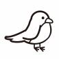 横向きの白い鳥 横向きの白い鳥 鳥,生き物,野鳥,鶯,小鳥,メジロ,かわいい,ペット,1羽,横向きのシルエット素材