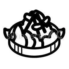 サラダ サラダ,野菜,一品料理のシルエット素材