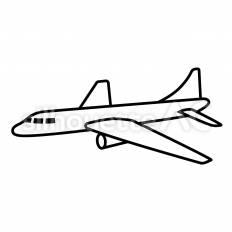 飛行機ラッピング広告 飛行機,ラッピング,機体のシルエット素材