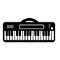 キーボード キーボード,子供用,玩具,楽器,持ち手,音楽,ピアノ,おもちゃ,子育て用品,育児グッズのシルエット素材