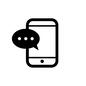 スマートフォン スマートフォン 会話,チャット,メッセージ,スマホ,スマートフォン,携帯,モバイル,電話,携帯電話,タブレットのシルエット素材