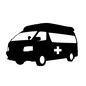 救急車 救急車 救急車,車,乗り物,車両,病院,医療,緊急自動車,はたらく車のシルエット素材