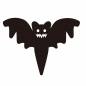 怖い顔のコウモリ コウモリ,飛ぶ,動物,1匹,ハロウィン,イベント,秋,10月,10月31日,季節のシルエット素材