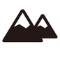山 山,山脈,風景,景色,登山,アウトドア,地図記号,地図,記号,マップのシルエット素材
