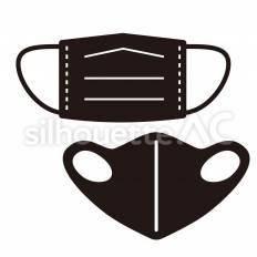 マスク マスク,着用,衛生のシルエット素材
