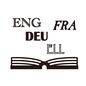 外国語の本 外国語の本 翻訳,英語,英国,フランス,フランス語,ドイツ語,ドイツ,ギリシャ語,ギリシャ,本のシルエット素材
