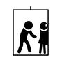 襲われる 襲われる サラリーマン,ビジネス,会社,セクハラ,エレベーター,襲われる,ストーカー,人,人物,ピクトグラムのシルエット素材