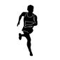マラソン 運動,走る,走る人,男性,ラストスパート,レース中,大会,フルマラソン,ゼッケン,ランニングウェアのシルエット素材