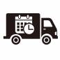 配送　日時指定 日時指定,時間指定,トラック,カレンダー,時計,到着,荷物,アイコン,シンプル,クールのシルエット素材