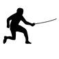 フェンシング フェンシング フェンシング,武術,スポーツ,試合,運動,アスリート,選手,人,人物,男性のシルエット素材