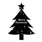 クリスマスツリー クリスマスツリー クリスマスツリー,もみの木,メリークリスマス,ツリー,英語,クリスマス,クリスマスイヴ,12月,冬,クリスマスイブのシルエット素材