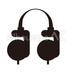 ヘッドフォン ヘッドフォン,耳掛けヘッドホン,耳掛けのシルエット素材