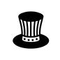 帽子 帽子 帽子,ハット,サーカス,シルクハット,手品,アメリカ政治,選挙,被り物,政治のシルエット素材