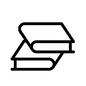 本 本 2冊,本,テキスト,教科書,book,書籍,note,ノート,ブック,図書館のシルエット素材