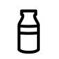 牛乳 牛乳,ミルク,食品,乳製品,飲み物,瓶のシルエット素材