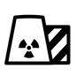 原発 原発,放射能,放射線,電気,電力,原子炉,原子力,原子力発電,原発,発電のシルエット素材
