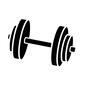ダンベル ダンベル 筋力,トレーニング,鍛える,ダイエット,ジム,バーベル,筋トレグッズのシルエット素材