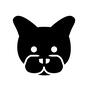 犬 犬 犬,いぬ,イヌ,動物,生物,生き物,正面,顔,アップ,診察のシルエット素材