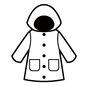 レインコート レインコート,レイングッズ,雨具,合羽,雨がっぱ,雨降り,雨の日,雨,梅雨,6月のシルエット素材