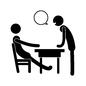 ピクトグラフ ピクトグラフ 先生,吹き出し,会話,生徒,スクール,教室,学校,ピクトグラフ,ピクトグラム,人のシルエット素材