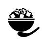マーボー丼 マーボー丼 マーボー丼,マーボー豆腐,丼,どんぶり,食事,メニュー,料理,食べ物,食品,スプーンのシルエット素材