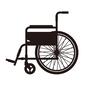 車椅子 車椅子 車椅子,福祉用具,介護用品,乗り物,搬送,アイテム,道具,運ぶ,乗る,移動のシルエット素材