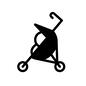 ベビーカー ベビーカー ベビーカー,バギー,乳母車,幼児,タイヤ,横向き,子供,育児用品,育児グッズ,散歩のシルエット素材
