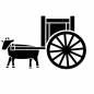 牛車 牛車 牛車,馬車,彦星,織姫,天の川,7月7日,夏祭り,七夕祭り,7月,8月7日のシルエット素材