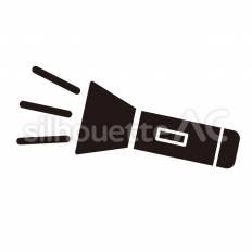 懐中電灯 懐中電灯,明かり,光源のシルエット素材