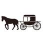 馬車 馬車 馬車,ウマ,うま,馬,1頭,動物,アニマル,人物,1人,乗り物のシルエット素材