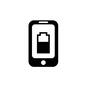 スマートフォン スマートフォン バッテリー,充電,スマホ,スマートフォン,携帯,モバイル,電話,携帯電話,タブレット,端末のシルエット素材