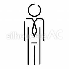 男性ビジネスマン ピクトグラム,ピクトサイン,アイコンのシルエット素材