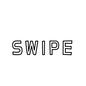 SWIPE SWIPE SWIPE,スワイプ,操作,スマホ,スマートフォン,タブレット,英語,文字,ラフ,手書き風のシルエット素材