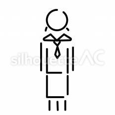 女子中学生　全身 ピクトグラム,ピクトサイン,アイコンのシルエット素材