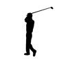 ゴルファー スポーツ,アスリート,ゴルフ,ゴルファー,打つ,スイング,競技,男性,男の人,人物のシルエット素材